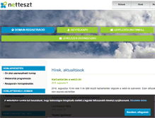 Tablet Screenshot of netteszt.hu